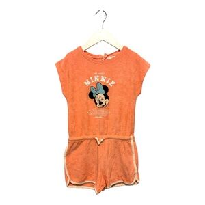 🐭 Zara Kids Disney Minnie Mouse Terry Cloth Romper size 3-4 Years